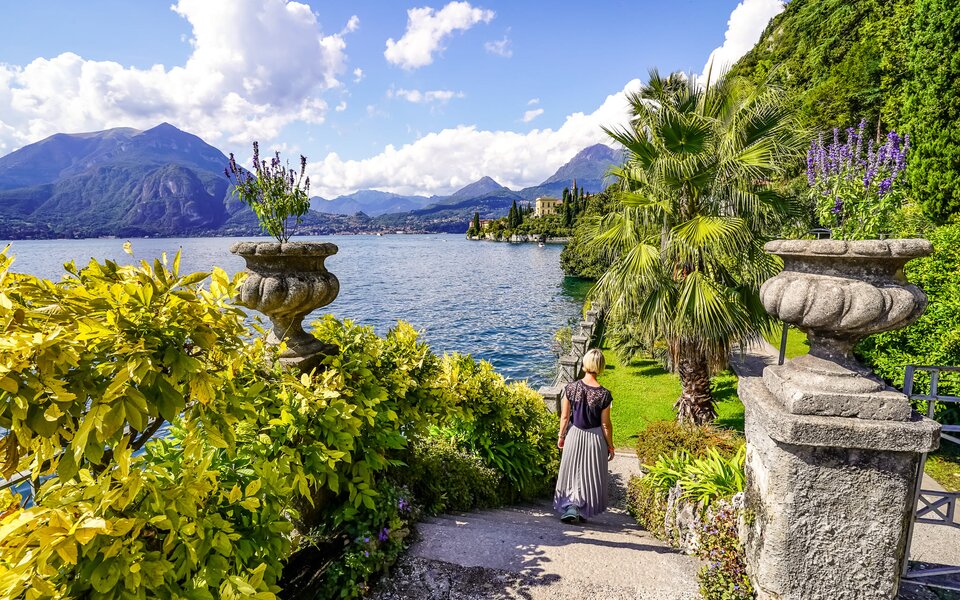 Ausblick auf Varenna von der Villa Monastero