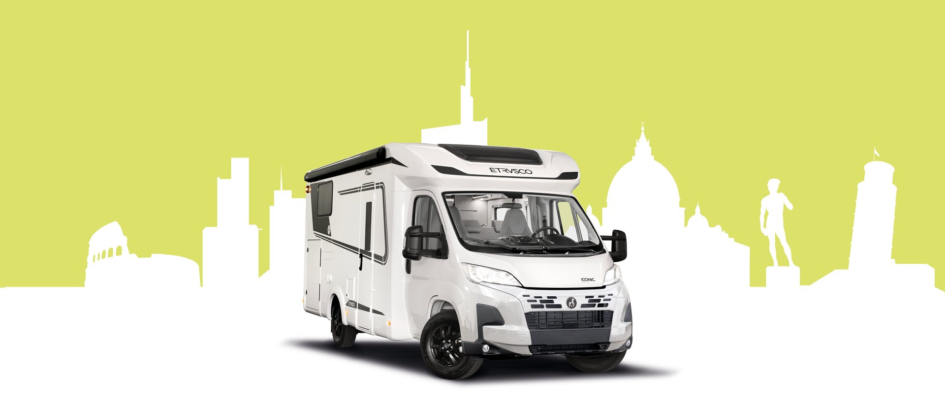 Fiat motorhome – Modern, comfortable, and versatile semi-integrated motorhome from Etrusco, ideal for camping and travel.
